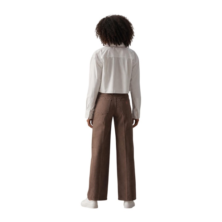 Calvin Klein Jeans camisa blanca de mujer LV047F104G en vista posterior
