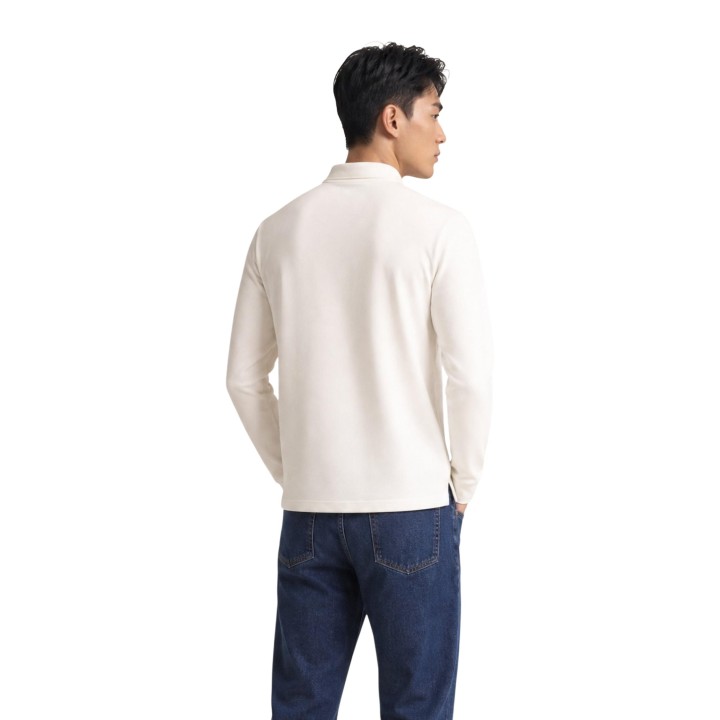 Tommy Hilfiger Jeans polo blanco de hombre DM0DM23630 vista posterior