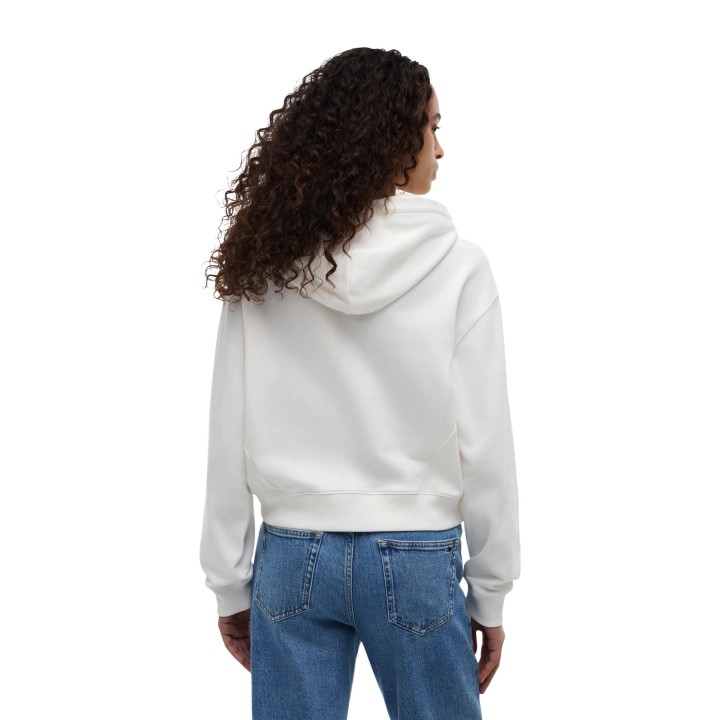 Tommy Hilfiger Jeans sudadera de mujer color crema DW0DW22906 vista posterior