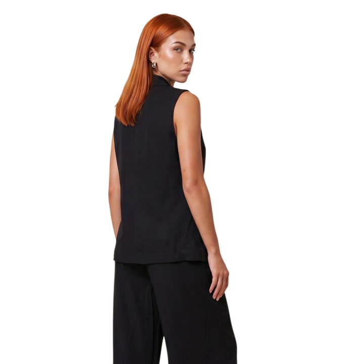 Chaleco negro de mujer I am 30912 vista posterior