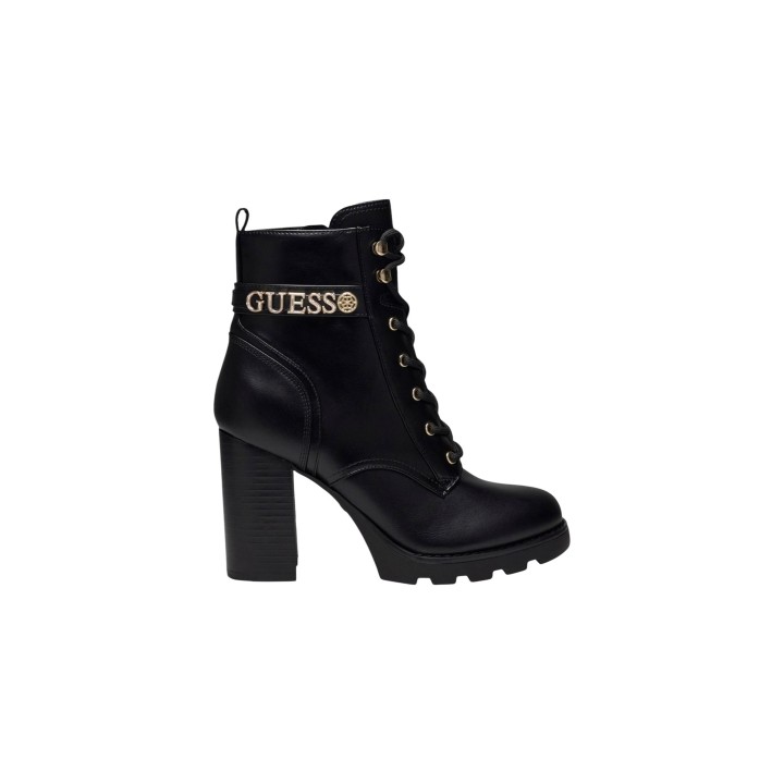 Guess botín de tacón para mujer negro vista lateral