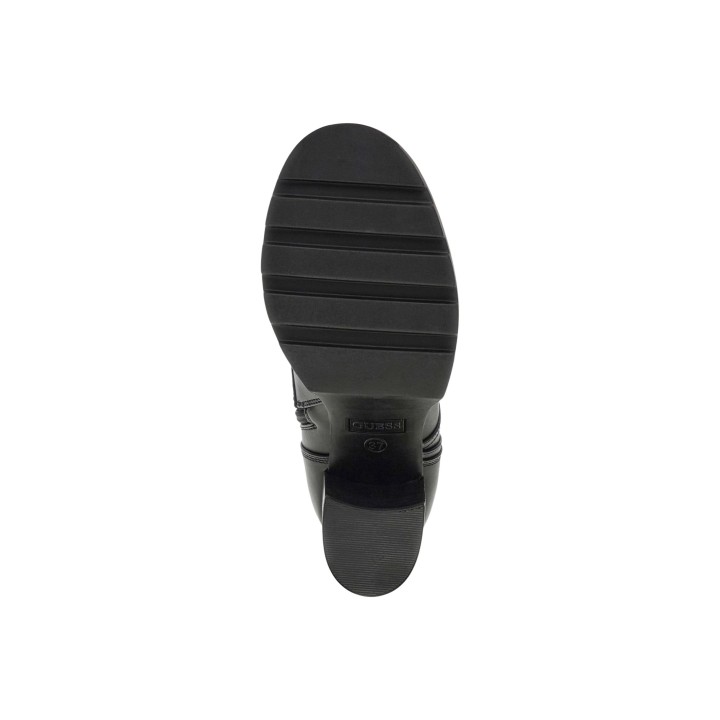 Guess botín de tacón para mujer negro detalle de la suela