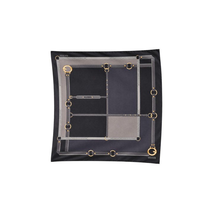 Pashmina Guess Camden negra para mujer AW5652 POL03 en vista frontal