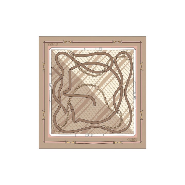 Guess pashmina beige para mujer Yvonne Logo AW5659 POL03 vista frontal