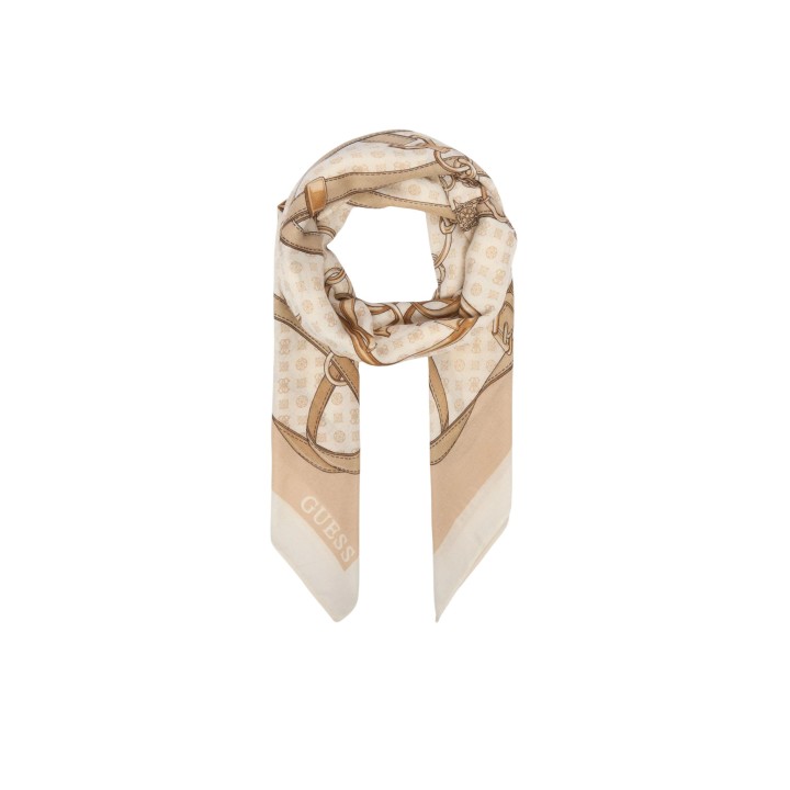 Guess pashmina blanca de mujer AW5679 POL03 en vista frontal