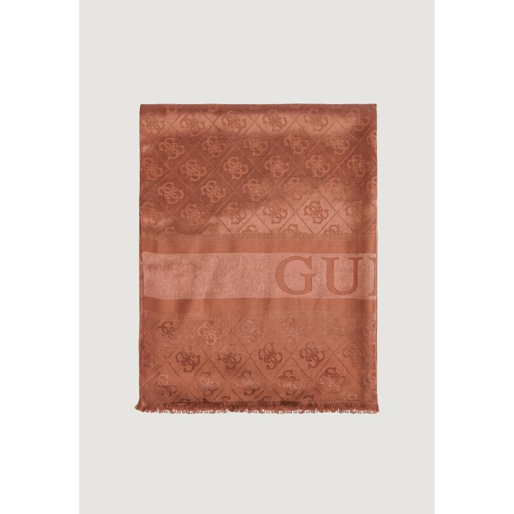 Guess pashmina de mujer Samantha en color bronce vista frontal doblada