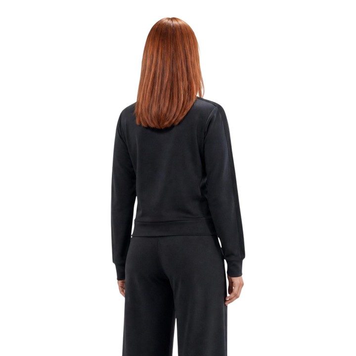 Sudadera negra Guess Active para mujer Lyra High Neck vista posterior