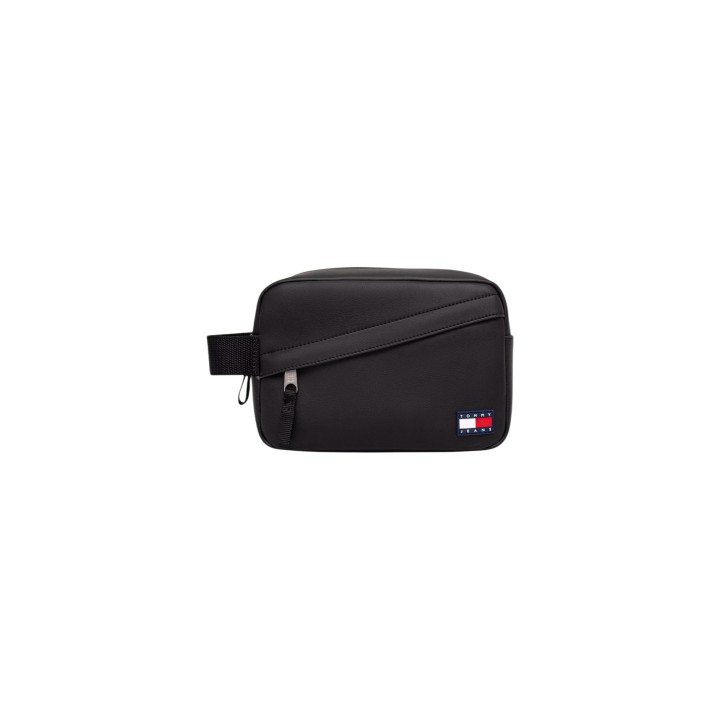 Tommy Hilfiger neceser de hombre negro de PU vista frontal