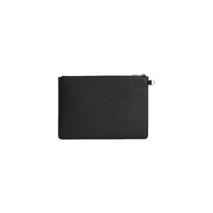 Tommy Hilfiger bolso para hombre negro de material saffiano vista posterior