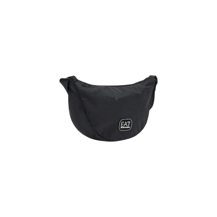 EA7 bolso bandolera de hombre negro vista frontal posterior