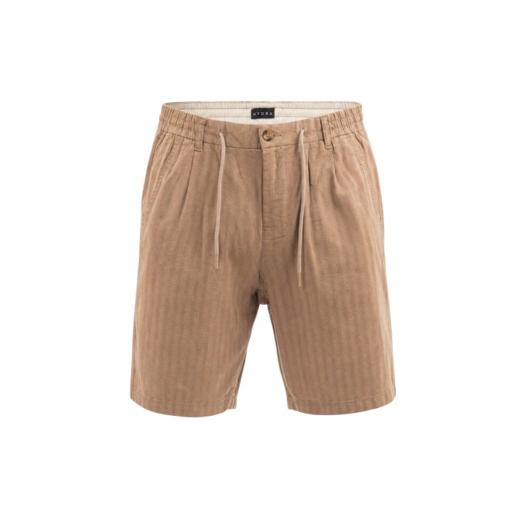 Detalle frontal de bermuda de hombre Hydra Clothing SLE6BR031215 color mud
