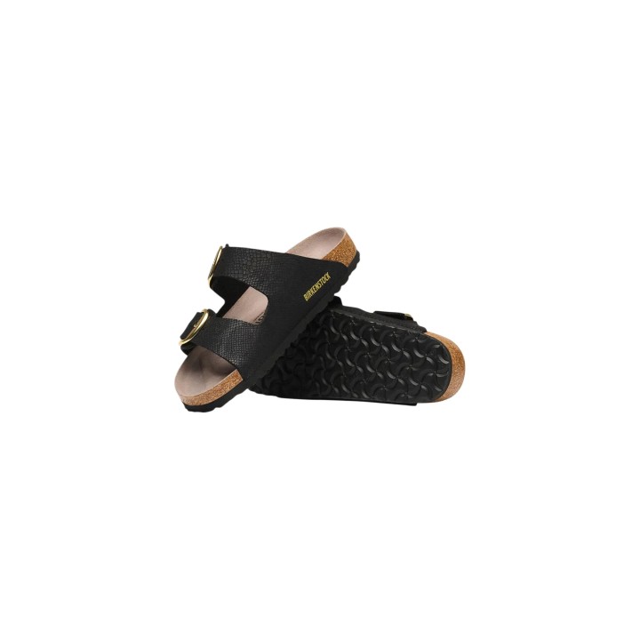 Detalle de la suela de las sandalias negras Birkenstock Arizona BB 1032881