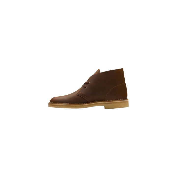 Clarks Desert Boot 26155484 para hombre en piel beige vista lateral