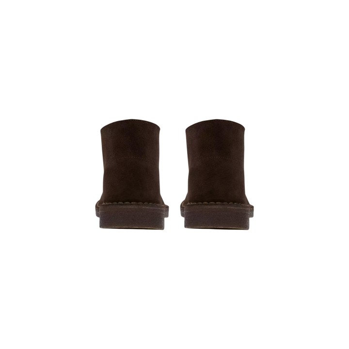 Clarks Desert Boot 26188310 para hombre marrón de ante vista posterior
