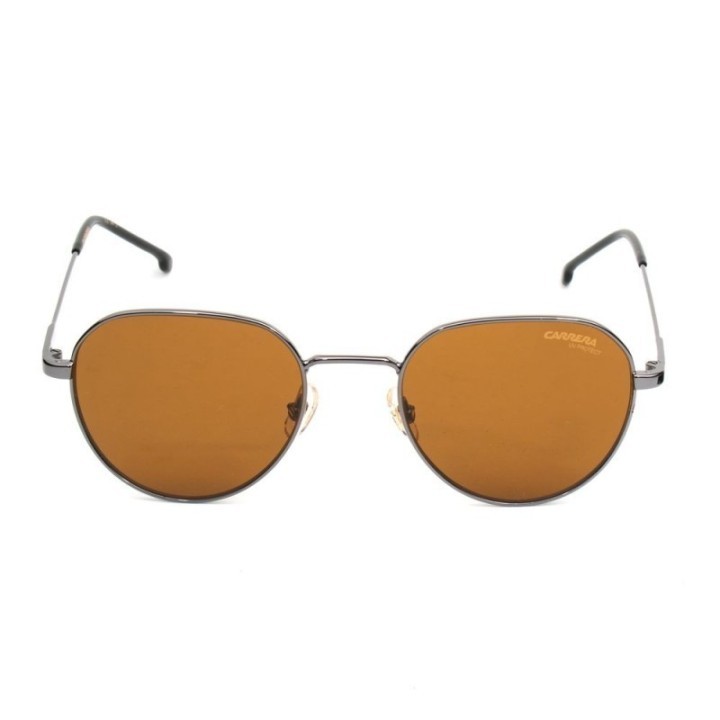 Gafas de sol polarizadas metálicas unisex Carrera marrón dk ruthen vista frontal