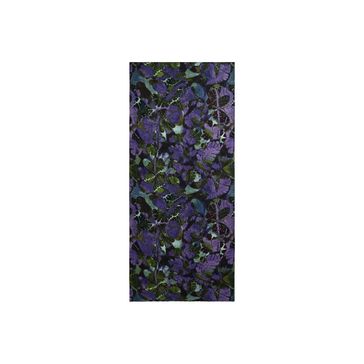Desigual pashmina de mujer verde estampada plisada vista frontal