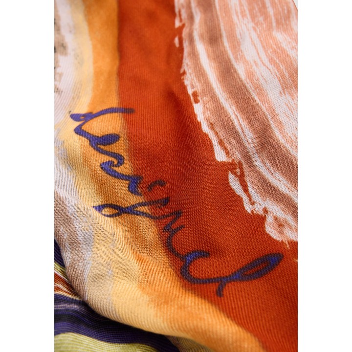 Detalle de pashmina naranja Desigual para mujer FOU_ORION 26WAWA15
