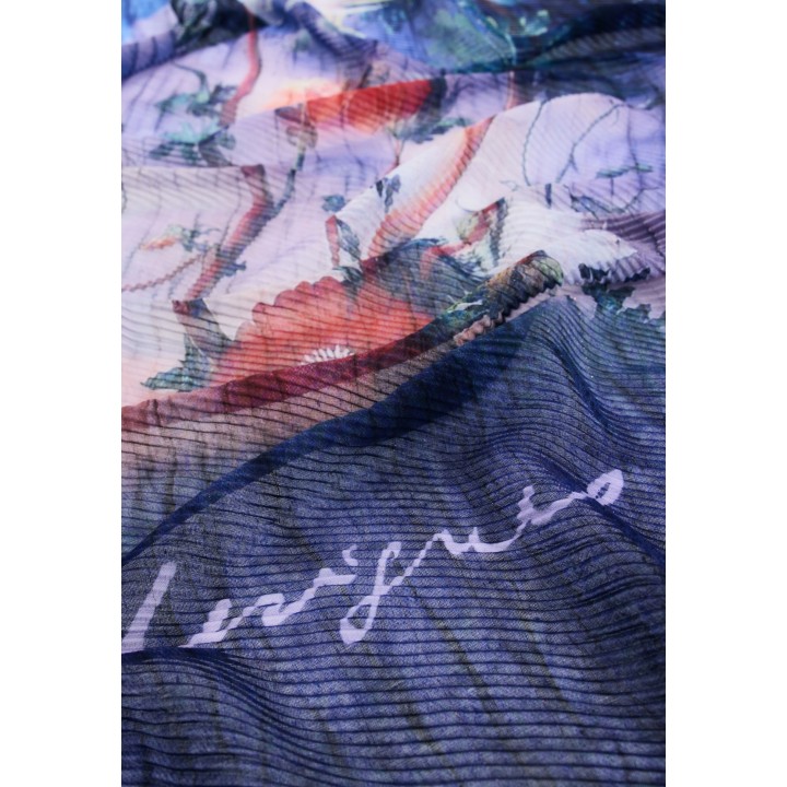 Detalle de pashmina azul Desigual para mujer FOU_CELESTIA 26WAWA16