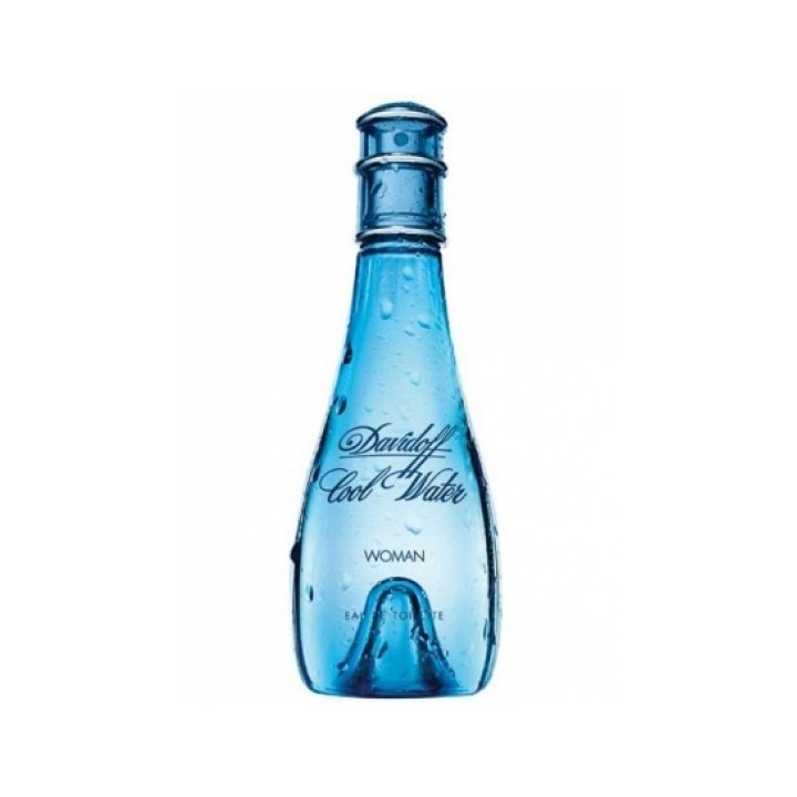 Perfume Davidoff Cool Water para mujer frasco azul vista frontal