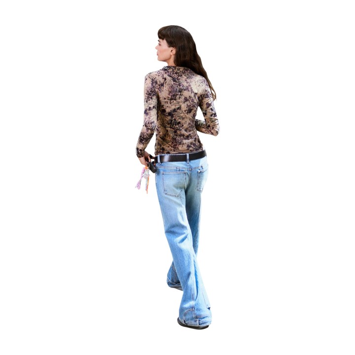 Desigual camisa de mujer estampada floral vista posterior