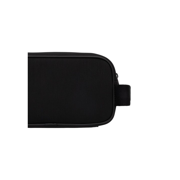 Tommy Hilfiger neceser para hombre negro de tela vista lateral
