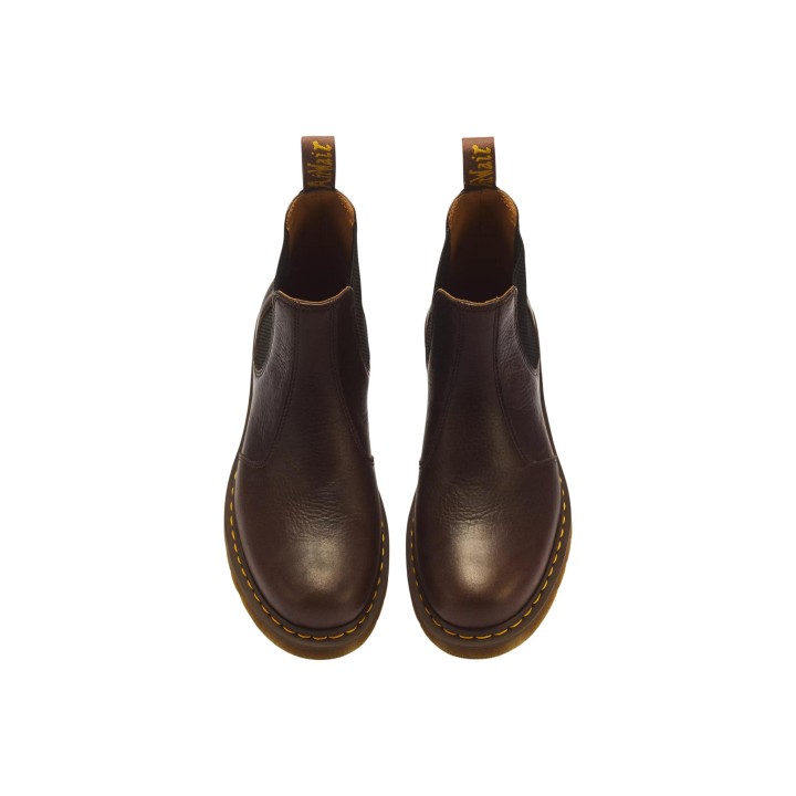Botines Dr. Martens 2976 Ambassador unisex marrones de piel vista frontal