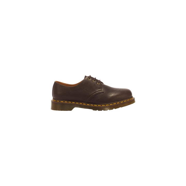 Dr. Martens botín de hombre 1461 Ambassador marrón de piel vista lateral