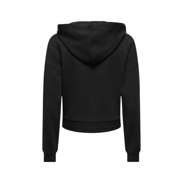 Only sudadera de mujer negra con capucha Onlmyra vista posterior