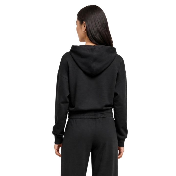 Only sudadera de mujer negra con capucha Onlmyra vista posterior