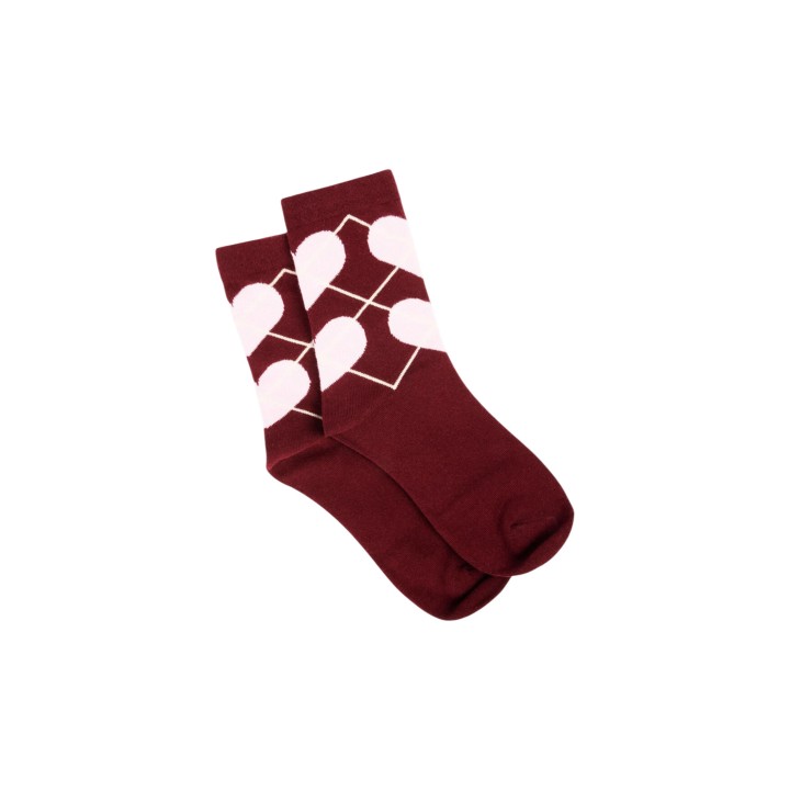 Calcetines de mujer Morgan De Toi 262-5LOBO en color burdeos vista tres cuartos