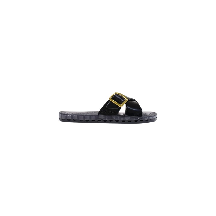 Chancla Sensi Sorrento Flamingo 3500/FL para mujer negra vista lateral