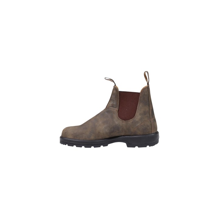 Blundstone 585 unisex para hombre en cuero marrón vista lateral