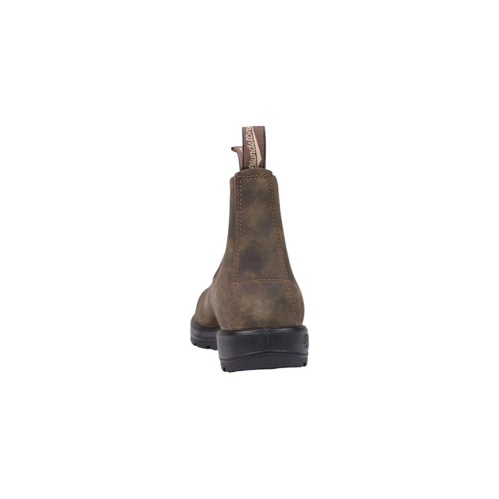 Blundstone 585 unisex para hombre en cuero marrón vista posterior