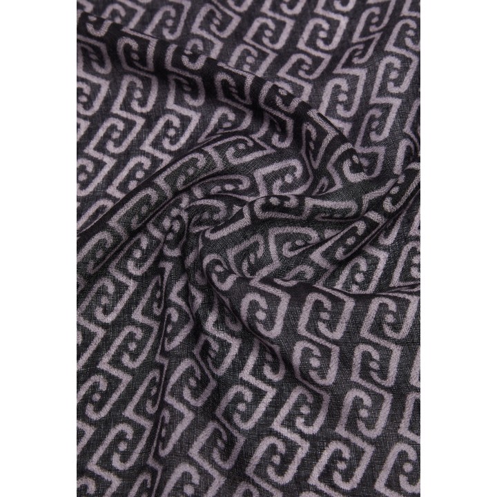 Detalle del tejido de pashmina negra Liu-Jo de mujer 2F6063 T2745