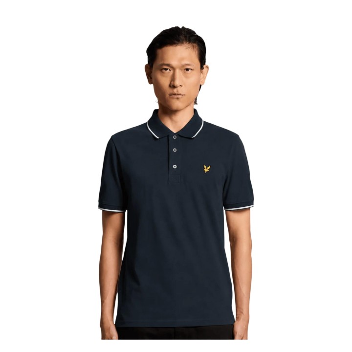 Polo de hombre Lyle & Scott SP1524VOG azul marino vista frontal