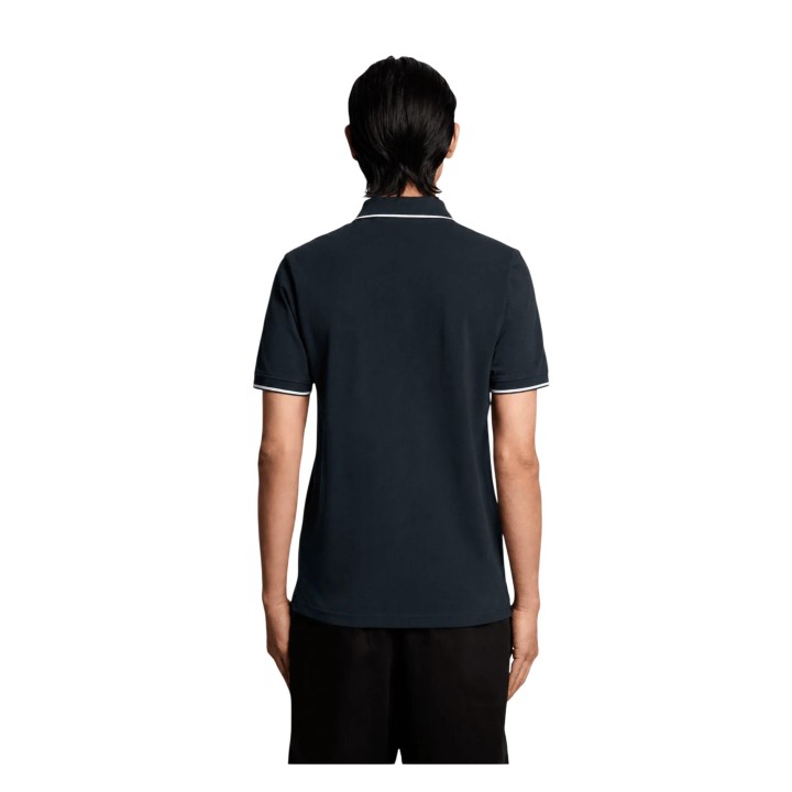 Polo de hombre Lyle & Scott SP1524VOG azul marino vista posterior