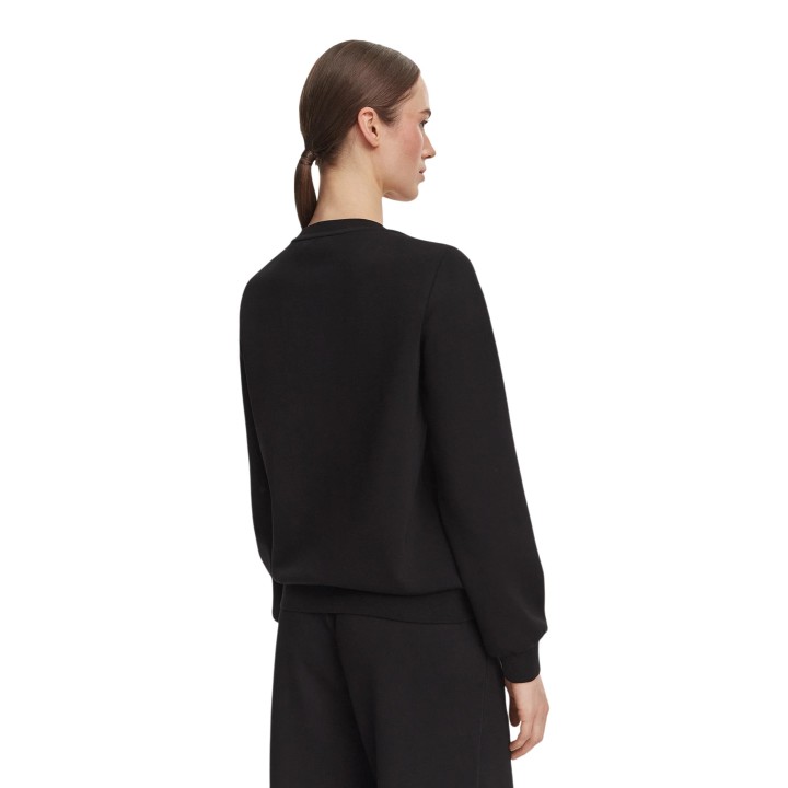 Liu-Jo sudadera de mujer negra de felpa TF6206 J3958 vista posterior