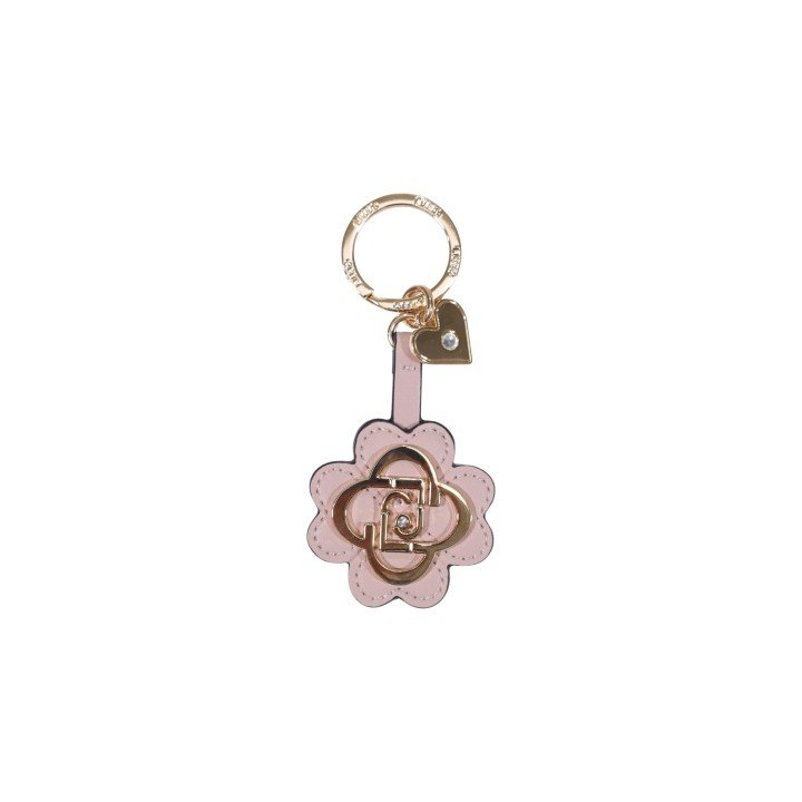 Liu-Jo llavero de mujer rosa Fourleaf Key Ring AF6068 E1065 vista frontal