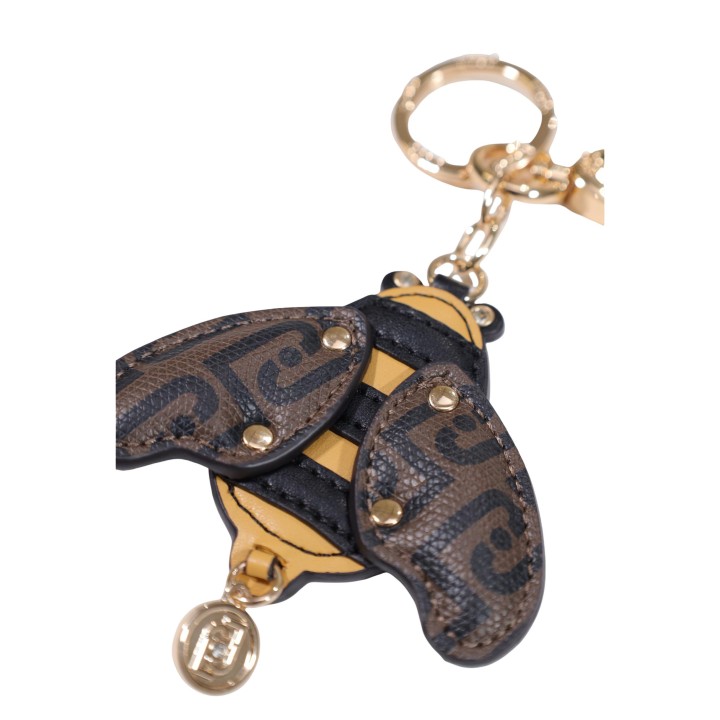 Detalle del llavero Liu-Jo de mujer marrón BEE KEY RING AF6074 E1137