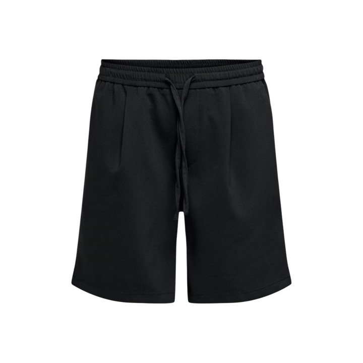 Only & Sons pantalón corto negro para hombre Onswill 0292loos detalle frontal