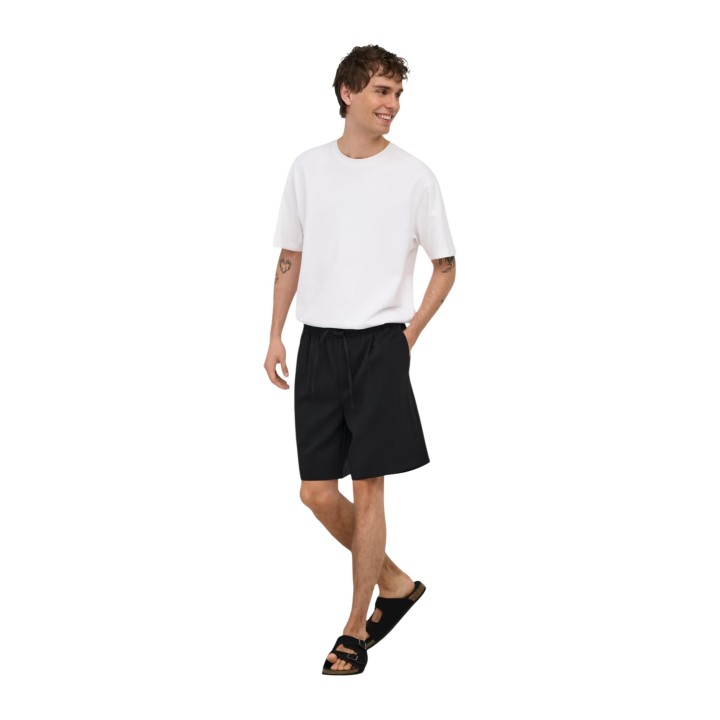 Only & Sons pantalón corto negro para hombre Onswill 0292loos vista tres cuartos