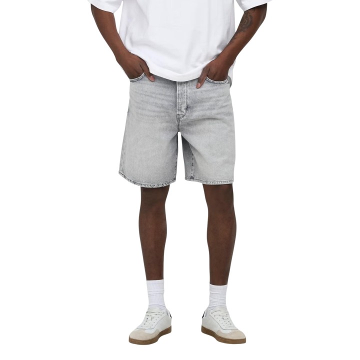 Only & Sons pantalón corto de hombre gris vaquero vista frontal