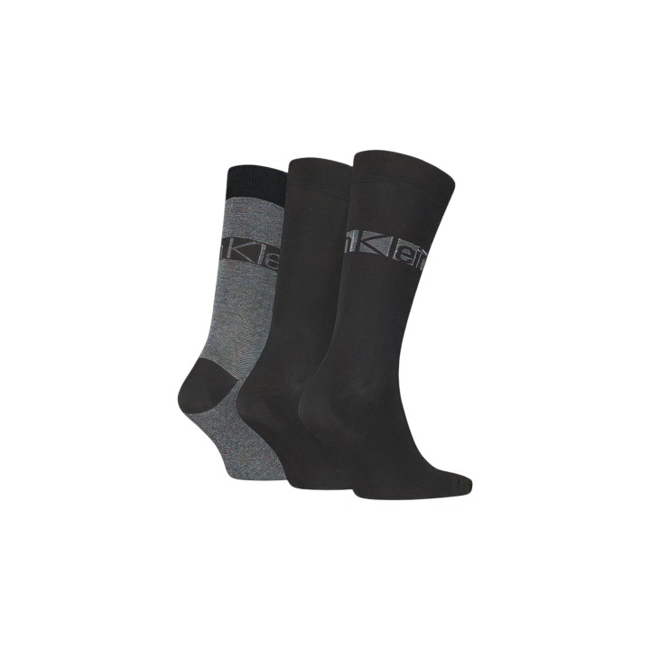 Calvin Klein Jeans calcetines largos de hombre negros vista posterior