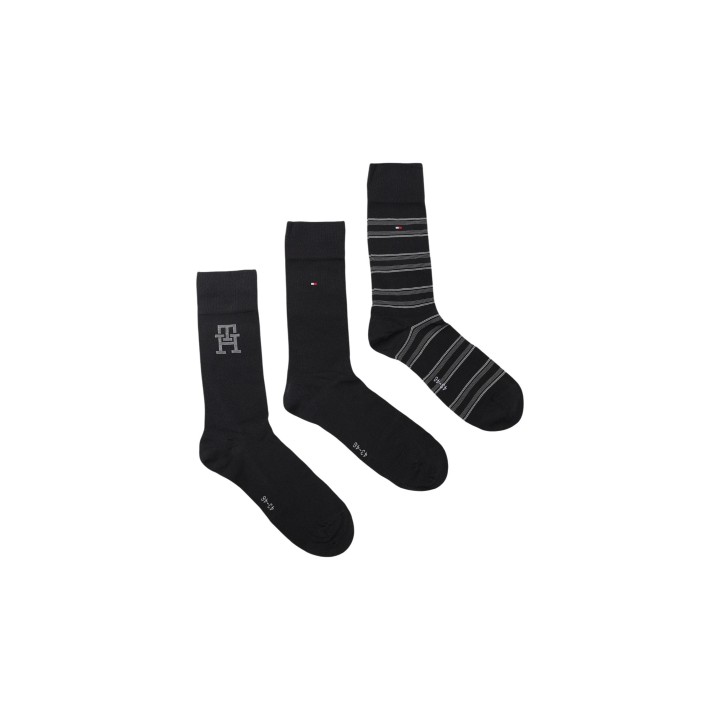 Calvin Klein Jeans calcetines largos de hombre negros vista frontal