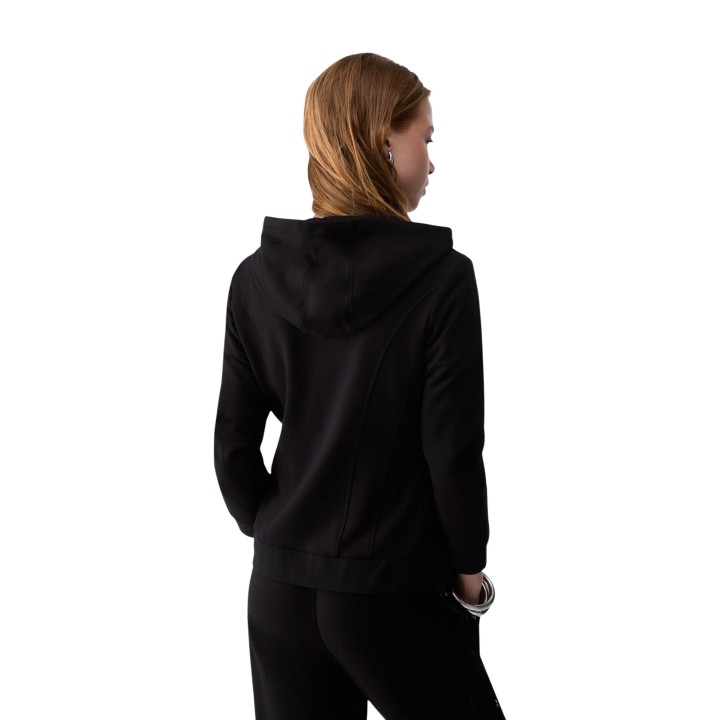 Sudadera Liu-Jo negra de mujer con capucha vista posterior