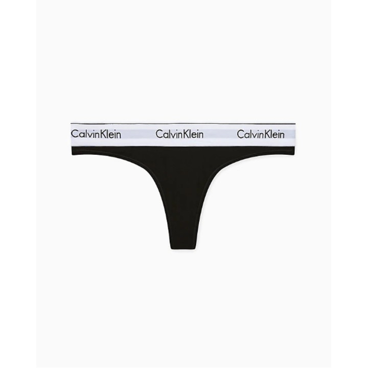 Tanga Calvin Klein Underwear para mujer negra F3786E vista frontal