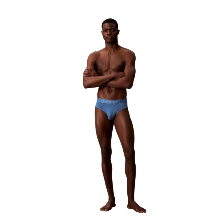 Slip azul Calvin Klein Underwear para hombre LV00NB4191 vista frontal