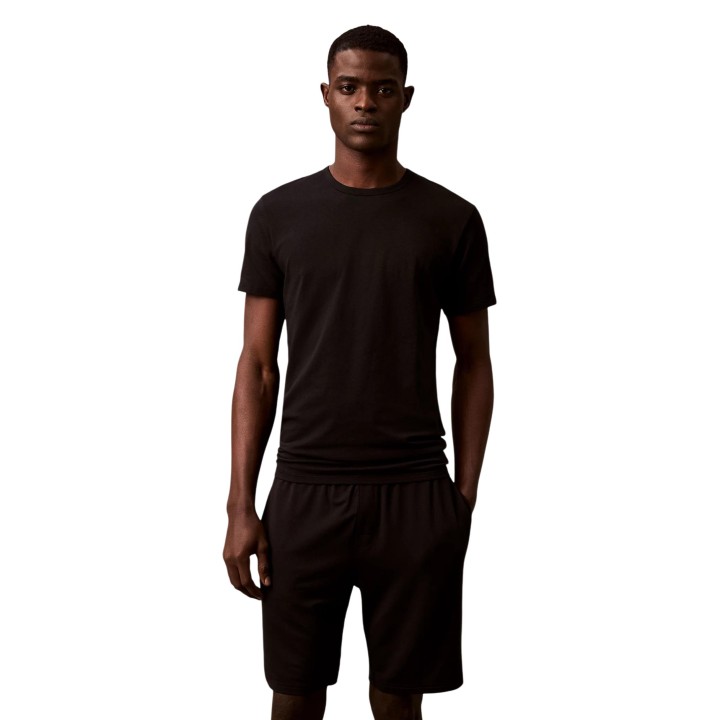 Calvin Klein Underwear camiseta interior de hombre negra detalle frontal