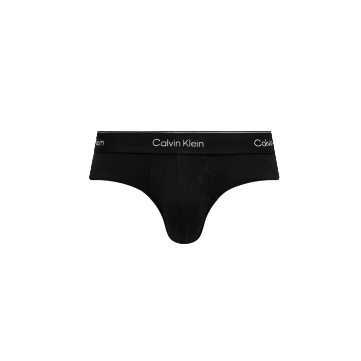 Slip negro para hombre Calvin Klein Underwear LV00NB4388 detalle frontal