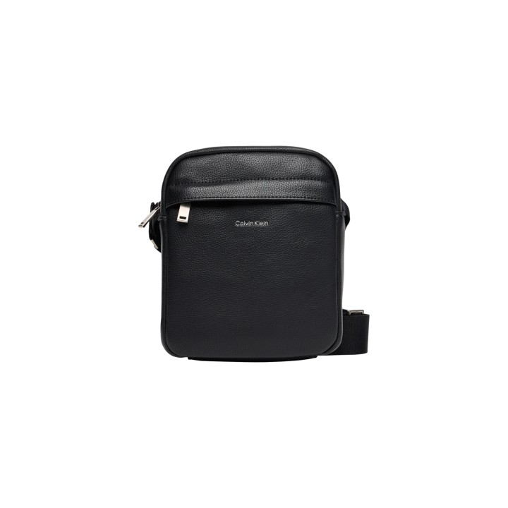 Bolso bandolera de hombre Calvin Klein Raised Reporter LV04D3160G negro vista frontal